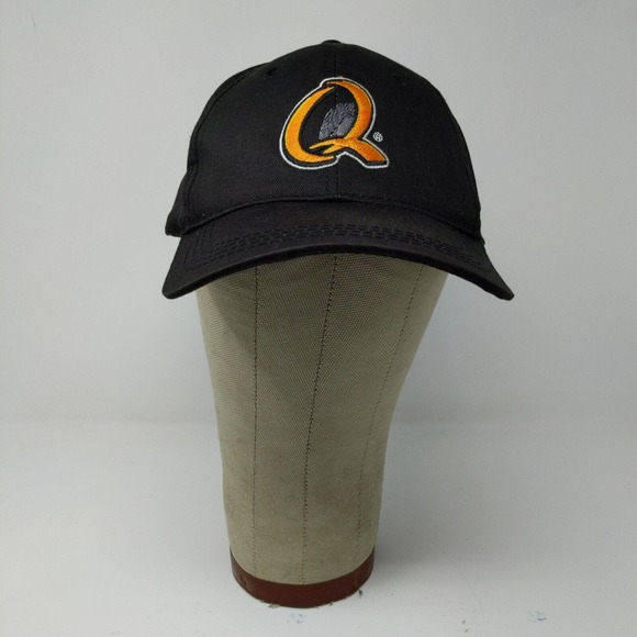 Quaker State Men's Strapback Hat Cap OSFA Black Adjustable Embroidered Logo - Picture 2 of 10